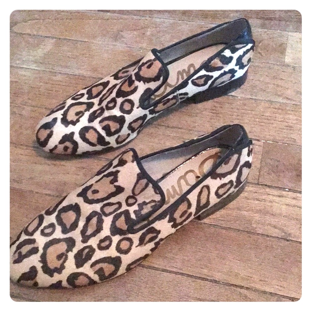 Sam Edelman Kalinda Leopard-Print Calf Hair Loafer
